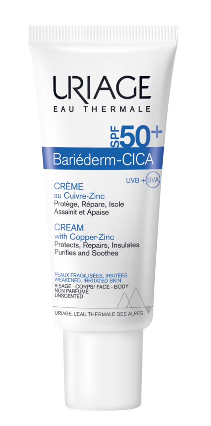 Bari&eacute;derm Cica-cr&egrave;me SPF 50+ Uriage - tube 40 ml