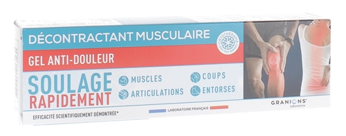 Décontractant musculaire Gel anti-douleur Granions - tube de 100 ml
