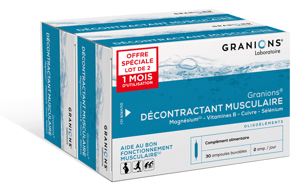 Décontractant musculaire Granions solution buvable en ampoule