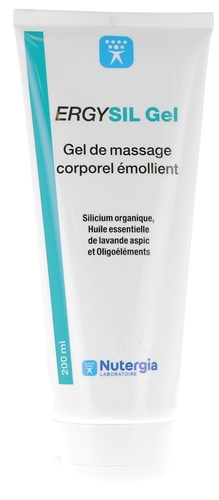 Ergysil Gel de massage corporel émollient Nutergia - tube de 200 ml
