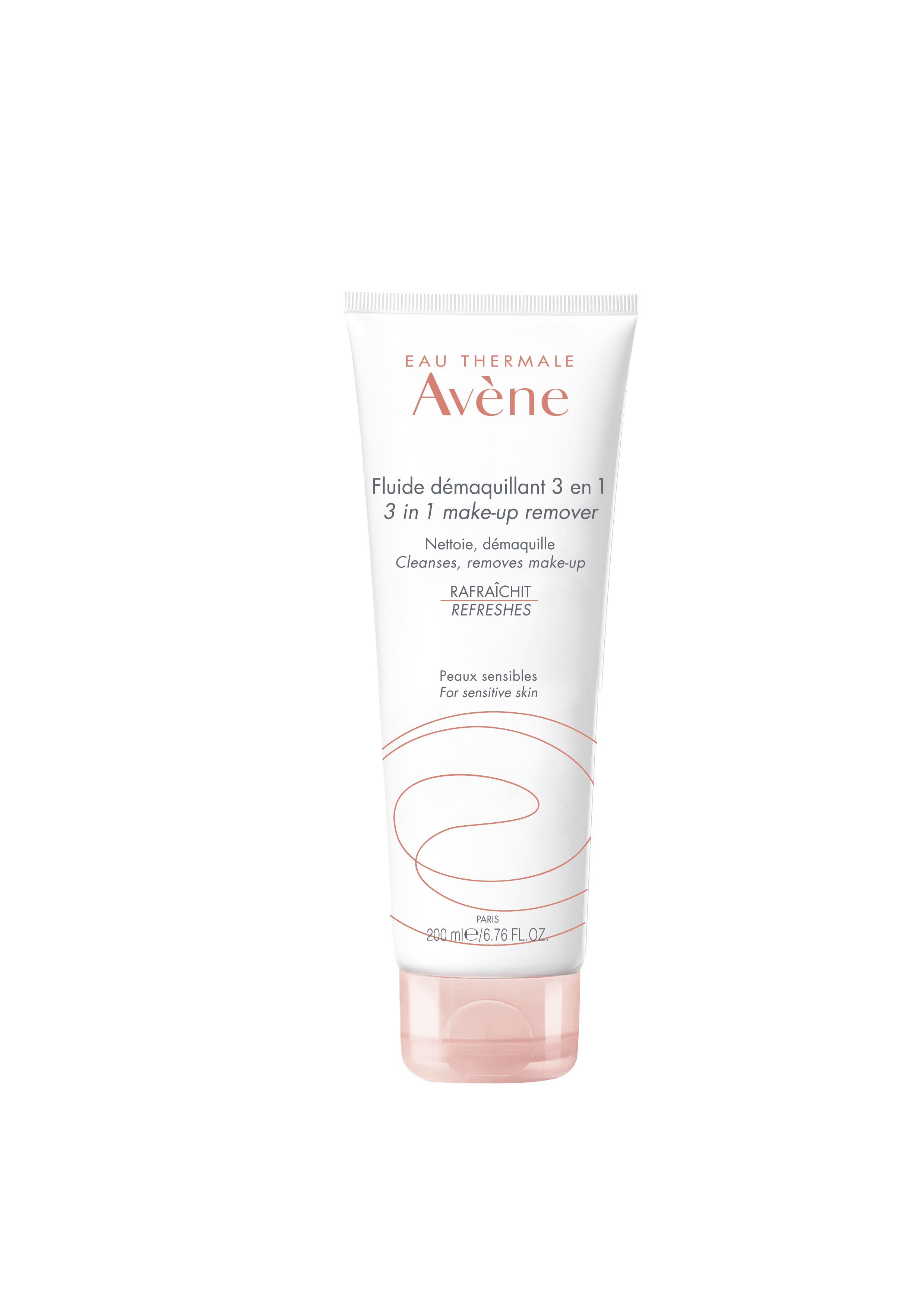 Fluide démaquillant 3 en 1 Avène - tube de 200 ml