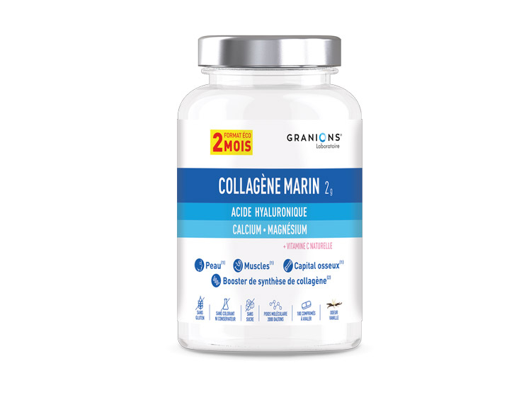 Collag&egrave;ne marin Granions - pot de 180 comprim&eacute;s