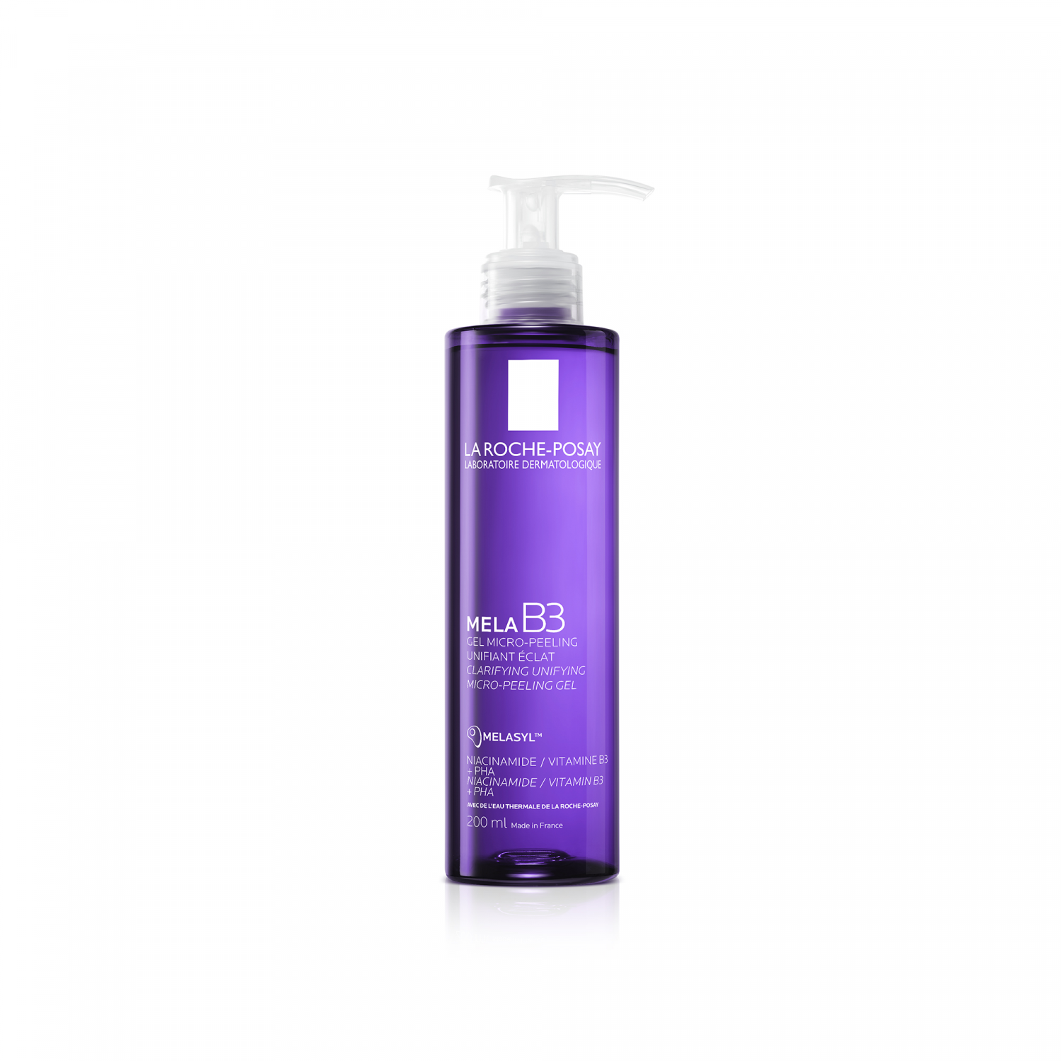 Mela B3 Gel micro-peeling unifiant éclat La Roche-Posay - flacon-pompe de 200ml