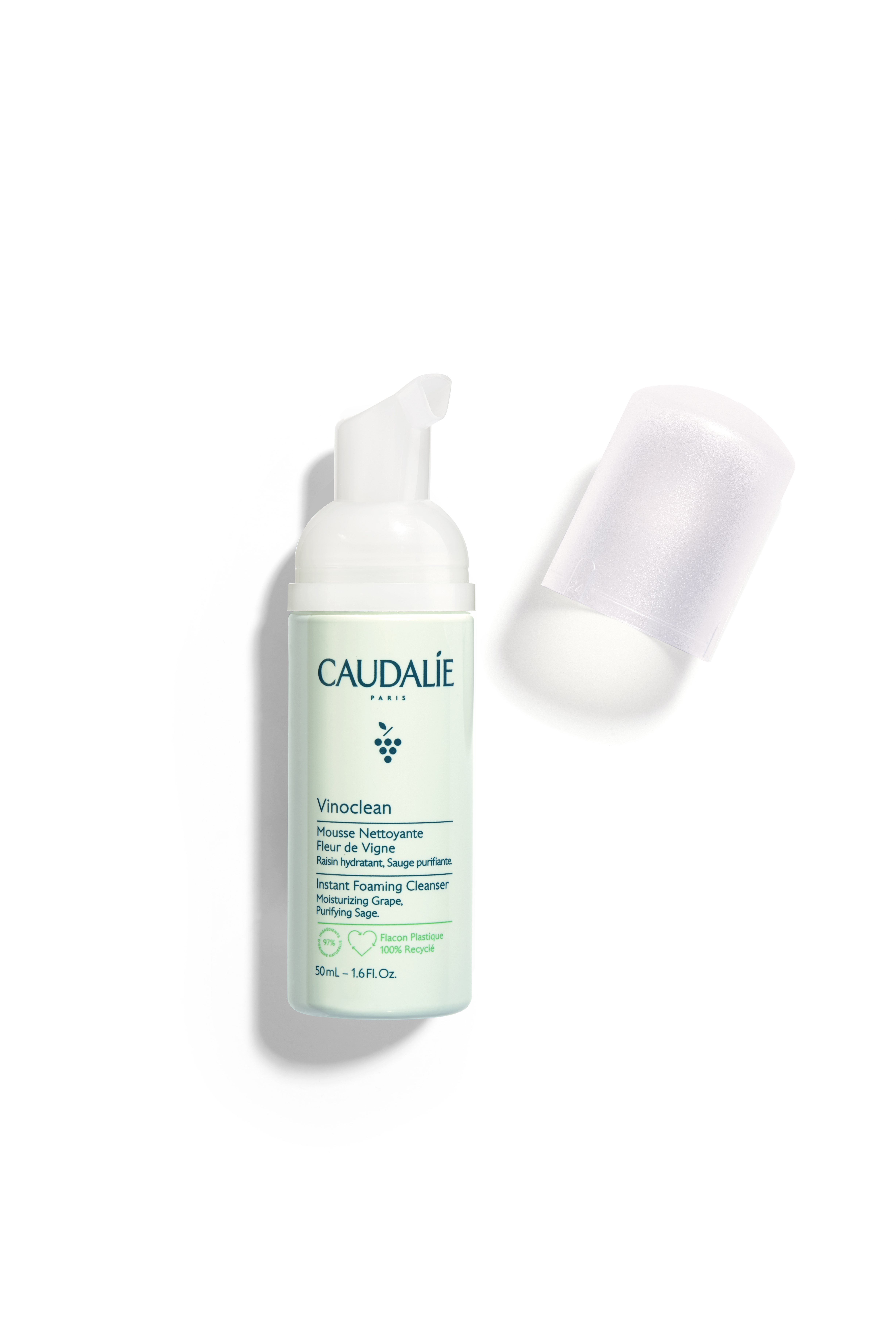 Mousse nettoyante vinoclean fleur de vigne Caudalie