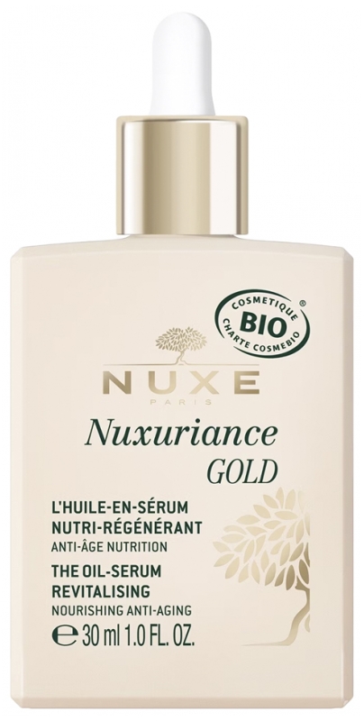 Nuxuriance Gold L'huile-en-sérum nutri-régénérant bio Nuxe - flacon-pipette de 30 ml