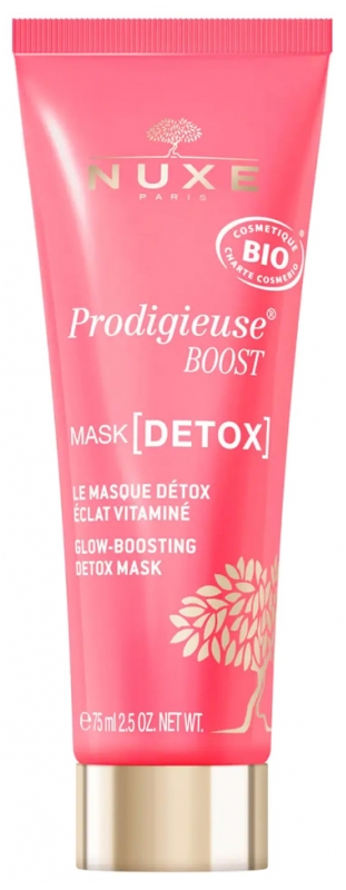 Prodigieuse Boost Masque [D&eacute;tox] Le masque d&eacute;tox &eacute;clat vitamin&eacute; bio Nuxe - tube de 75ml