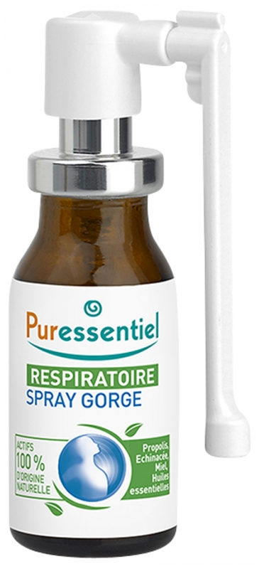 Respiratoire spray gorge Puressentiel &ndash; spray de 15 ml