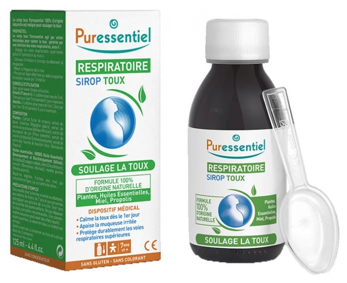Respiratoire sirop toux Puressentiel - flacon de 125 ml
