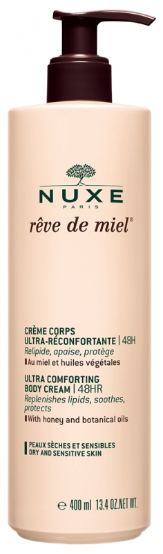 Rêve de miel Crème corps ultra-réconfortante 48h Nuxe - flacon-pompe de 400 ml