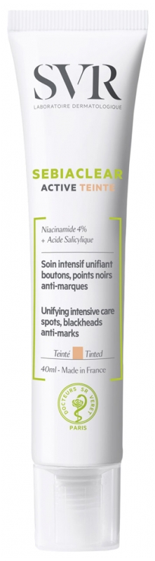 Sebiaclear Active teinté soin intensif SVR - tube de 40 ml
