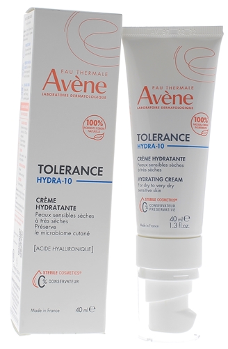 Tolérance Hydra-10 Crème hydratante Avène - tube de 40ml