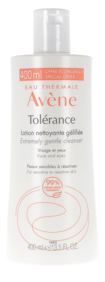 Tolérance Lotion nettoyante gélifiée Avène - flacon de 400ml