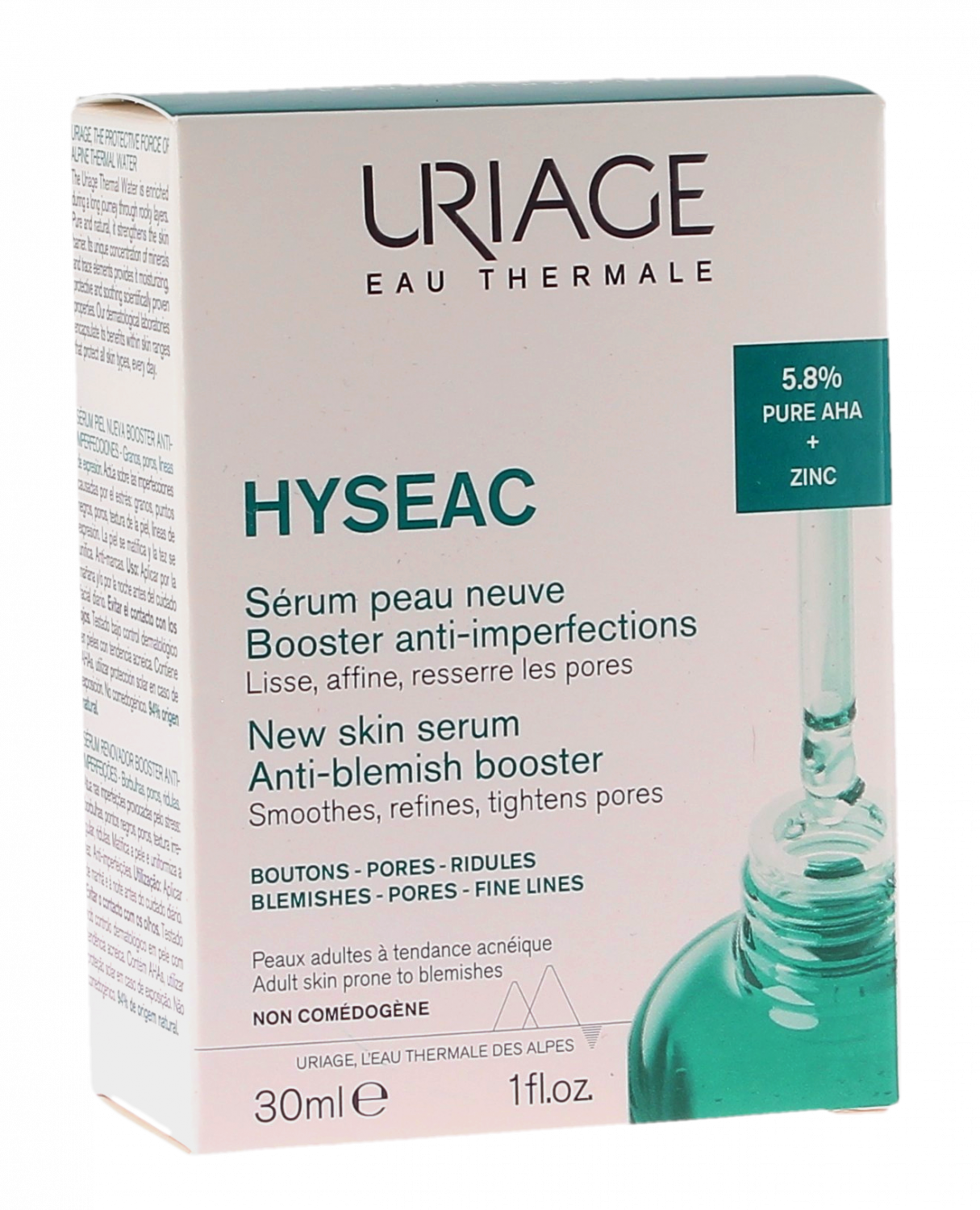 Hys&eacute;ac S&eacute;rum peau neuve Booster anti-imperfections Uriage - flacon de 30ml