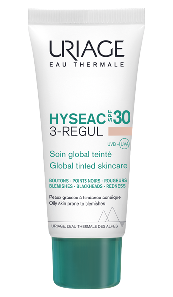 Hys&eacute;ac 3-Regul Soin global teint&eacute; SPF30 Uriage - tube de 40ml