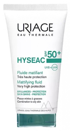 Hys&eacute;ac fluide SPF 50+ tr&egrave;s haute protection Uriage - tube de 50 ml