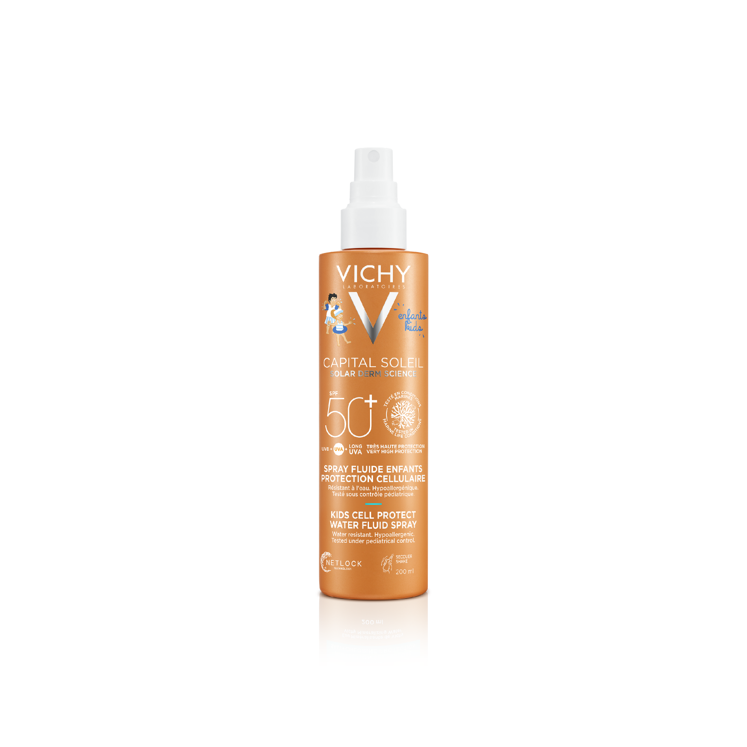 Capital Soleil SPF50+ spray douceur enfant Vichy - flacon de 200ml
