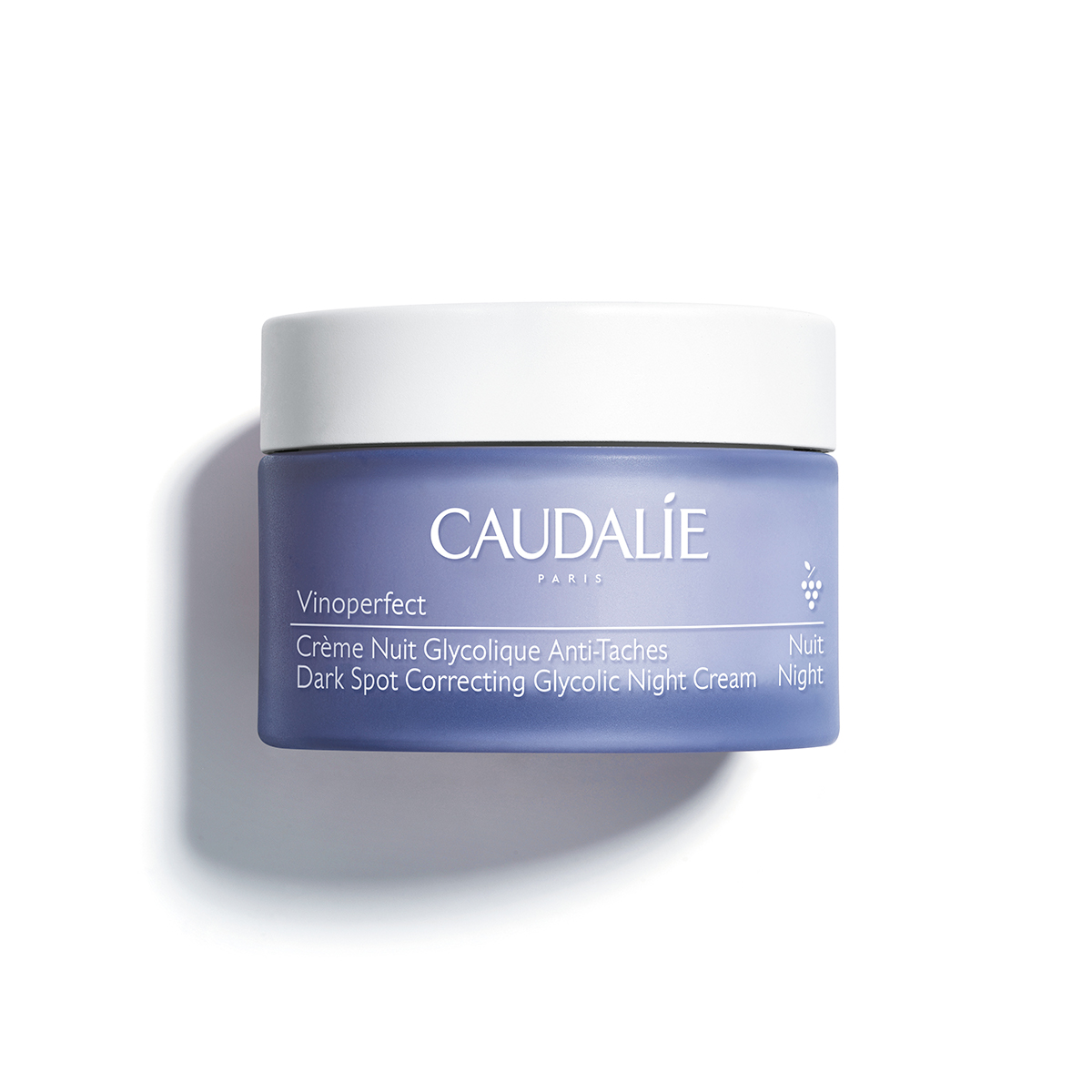 Vinoperfect crème nuit glycolique anti-taches Caudalie - pot rechargeable de 50ml