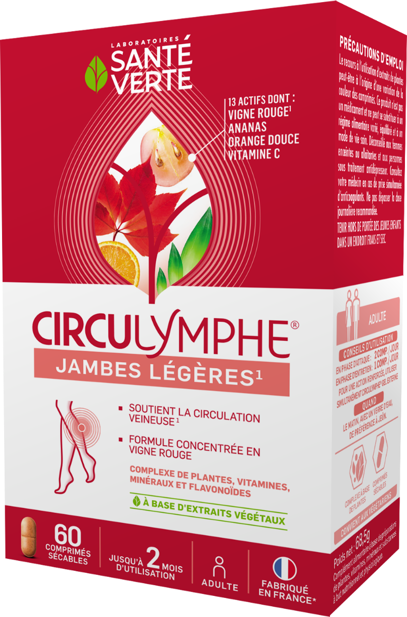 Circulymphe jambes lourdes Sant&eacute; Verte