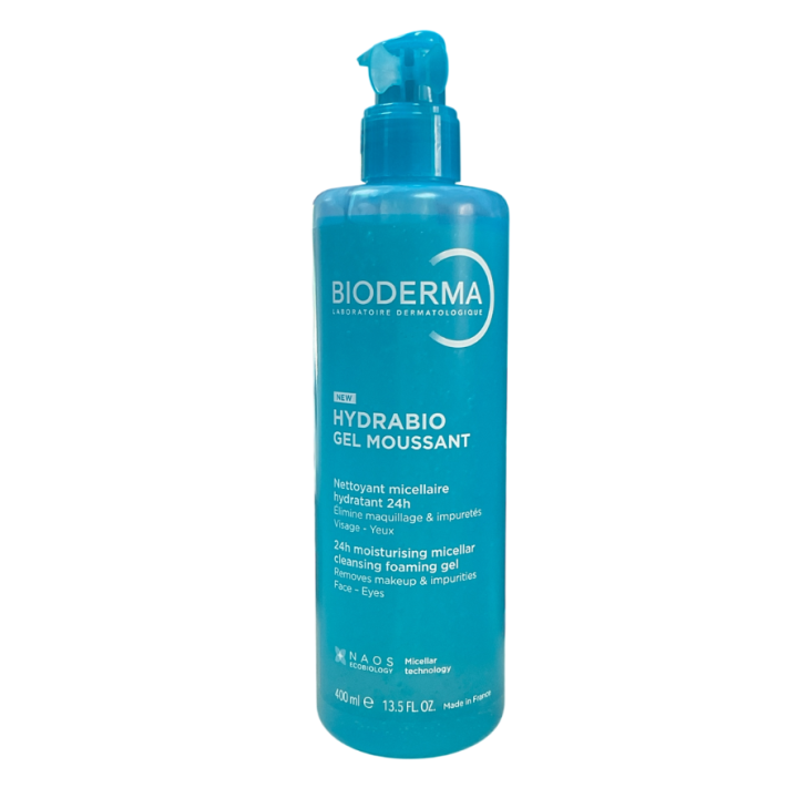 Hydrabio gel moussant Bioderma - flacon-pompe de 400ml