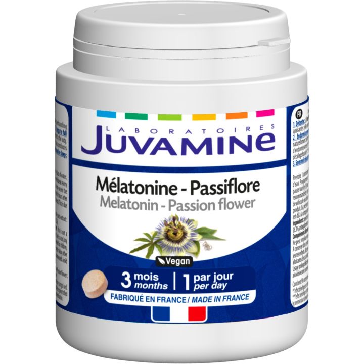 Mélatonine Passiflore Juvamine - boîte de 90 comprimés