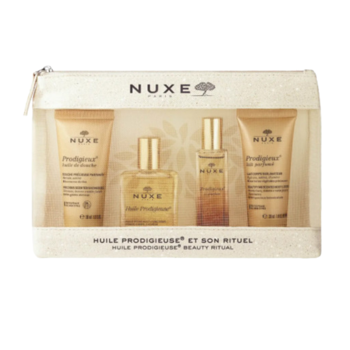 Trousse huile prodigieuse et son rituel Nuxe - trousse de 4 produits 