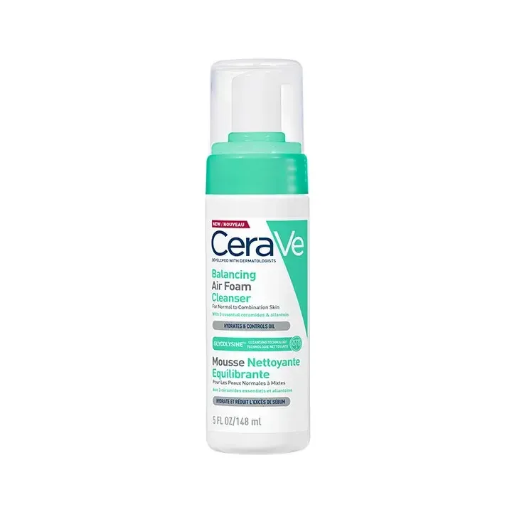 Mousse nettoyante équilibrante Cerave - flacon-pompe de 148ml