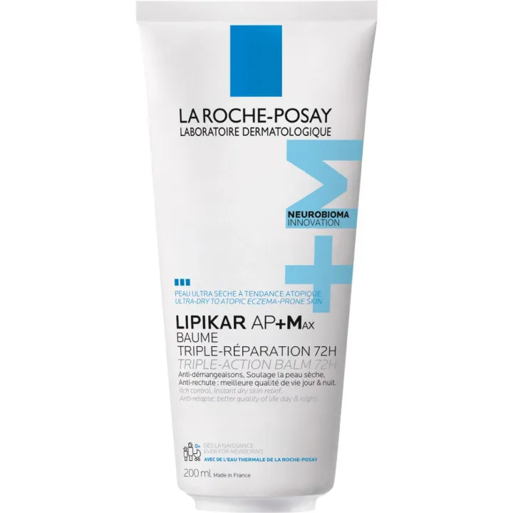 Baume Lipikar AP+Max triple réparation La Roche-Posay - tube de 200ml