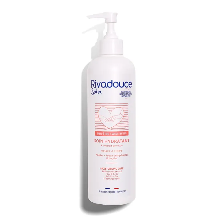 Soin hydratant corps et visage Rivadouce - flacon-pompe de 500ml