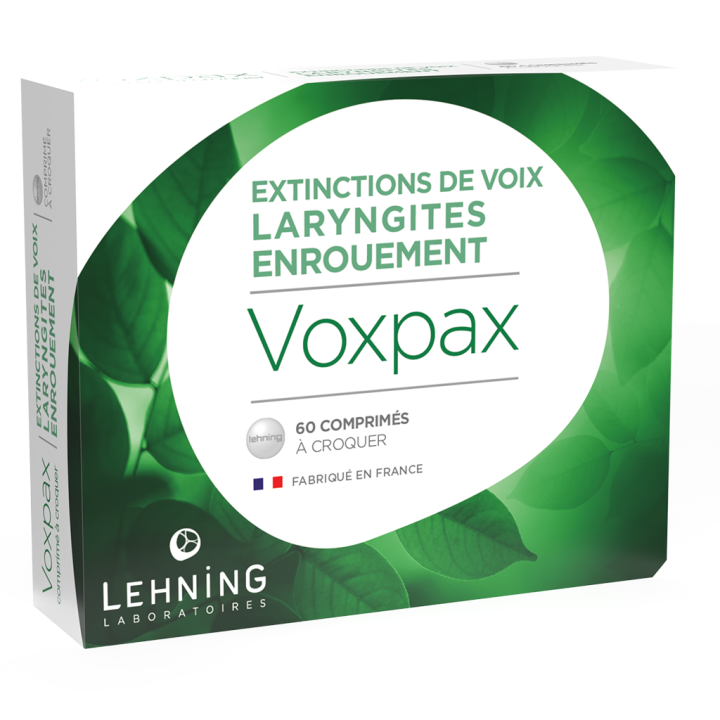 Voxpax enrouement comprimé Lehning - boîte de 60 comprimés