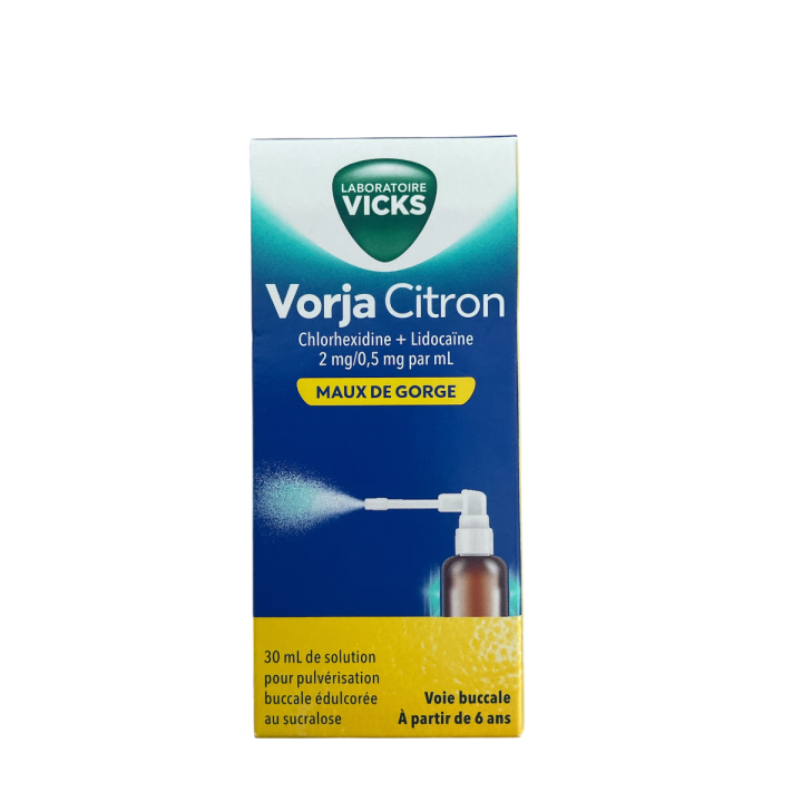 Vorja Citron maux de gorge Vicks - spray de 30ml