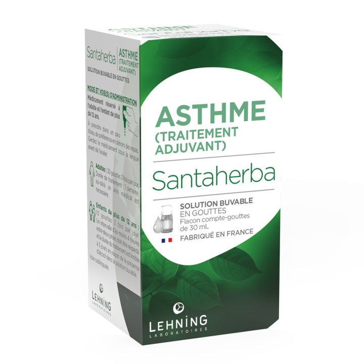 Santaherba asthme solution buvable en gouttes Lehning - flacon de 30 ml