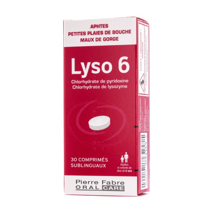 Lyso 6 comprimé sublingual - boîte 30 comprimés