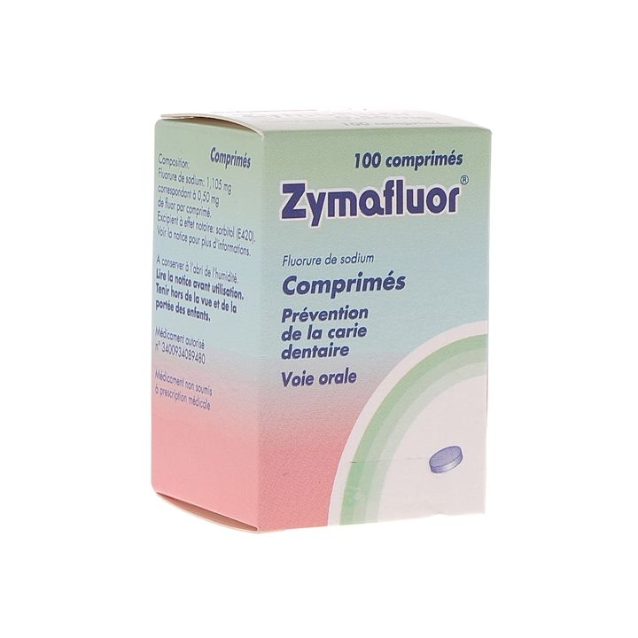 Zymafluor 0,50 mg - flacon de 100 comprimés