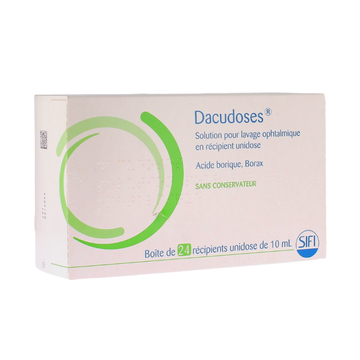 Dacudoses solution pour lavage ophtalmique en récipient unidose Sifi - 24 récipients unidose de 10ml
