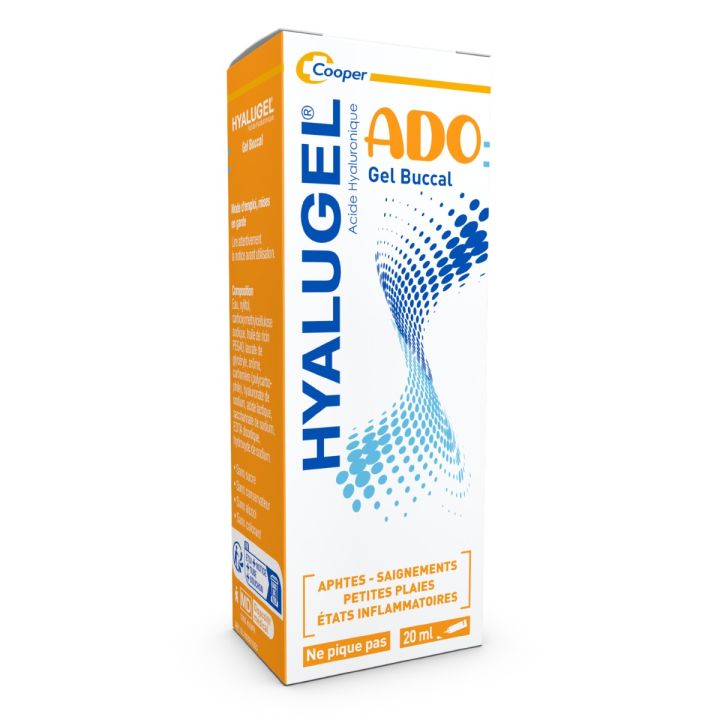 Hyalugel Ado Gel buccal - tube de 20 ml