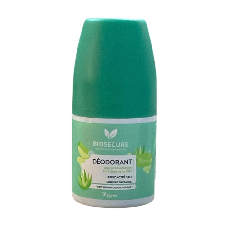 Déodorant probiotiques et aloe vera Bio Secure - roll-on de 50ml