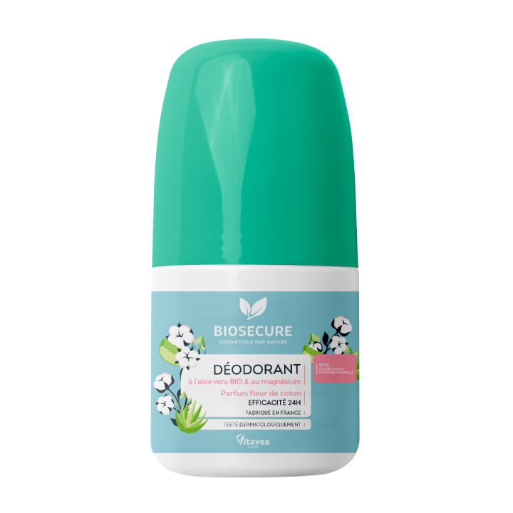 Déodorant fleur de coton Bio Secure - roll-on de 50ml