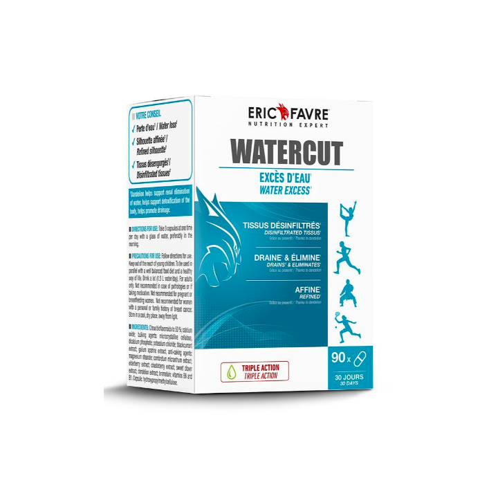 Water Cut excès d'eau Eric Favre - boîte de 90 gélules