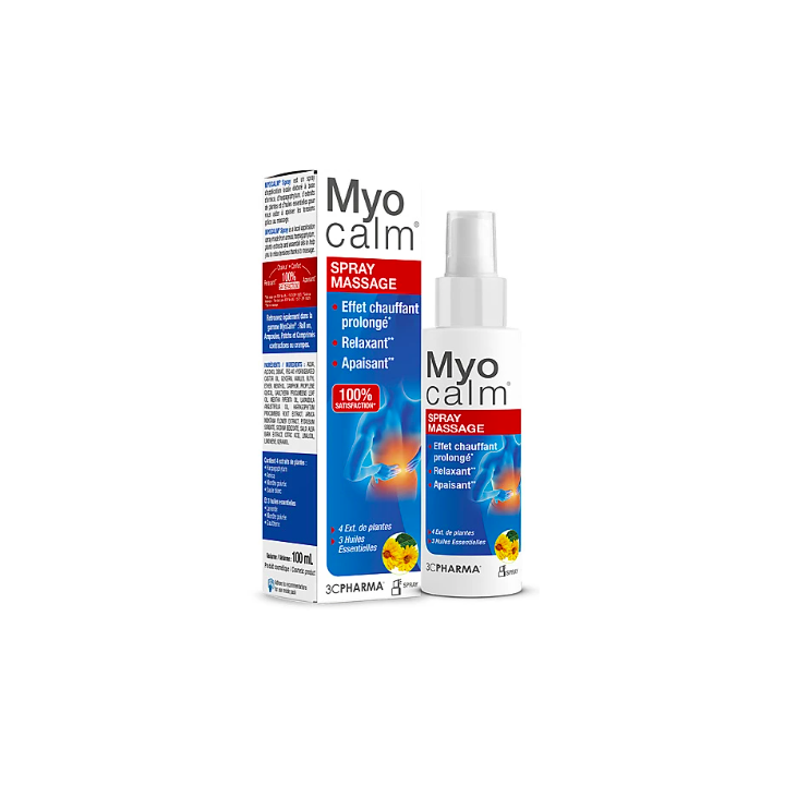Myocalm spray contraction musculaire 3C Pharma - spray de 100 ml