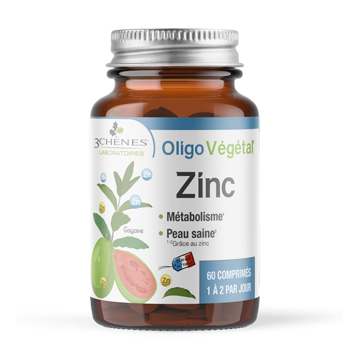 OligoVégétal Zinc 3 Chênes - pot de 60 comprimés