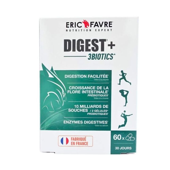 Digest+ 3Biotics Éric Favre - boîte de 60 gélules