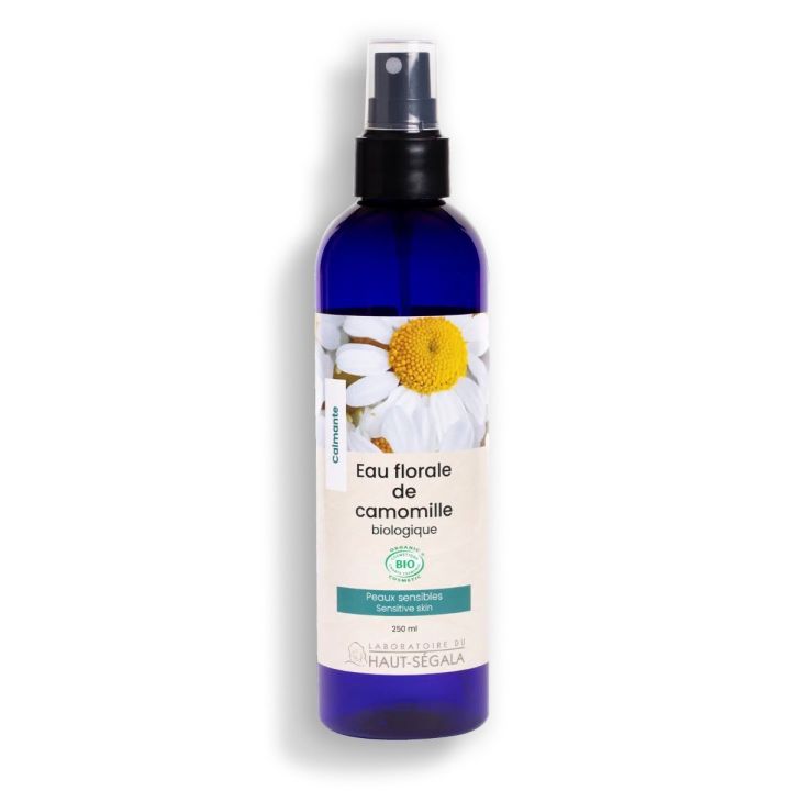 Eau Florale Camomille Bio Calmante Laboratoire Haut-Ségala - Spray de 250 ml