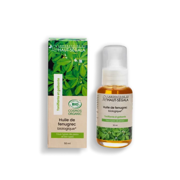 Huile de fénugrec bio Haut-Ségala - flacon-pompe de 50ml