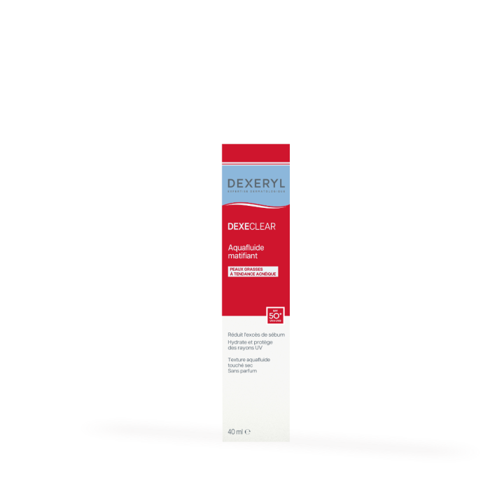 Dexeryl Dexeclear aquafluide matifiant SPF50+ - tube de 40ml