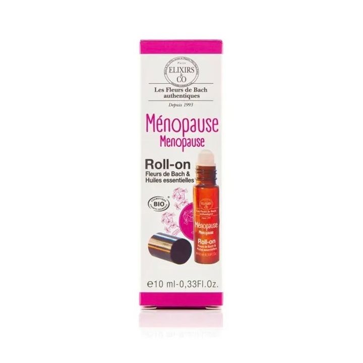 Roll-on Ménopause fleurs de bach et huiles essentielles bio Elixirs & Co - roll-on de 10ml