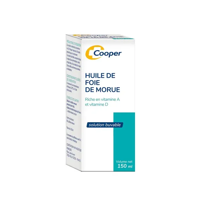 Huile de foie de morue Cooper - flacon de 150ml
