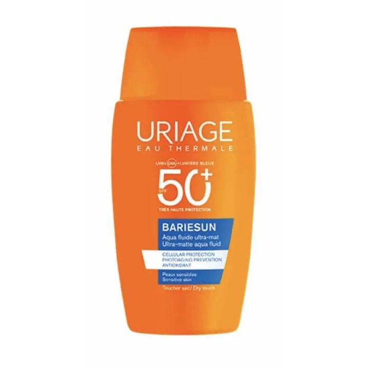 Bariésun Aqua fluide ultra-mat SPF50+ Uriage - tube de 50ml