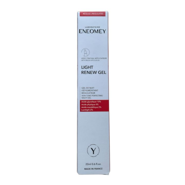 Light renew gel Gel de nuit dépigmentant régulateur Eneomey - tube de 20ml