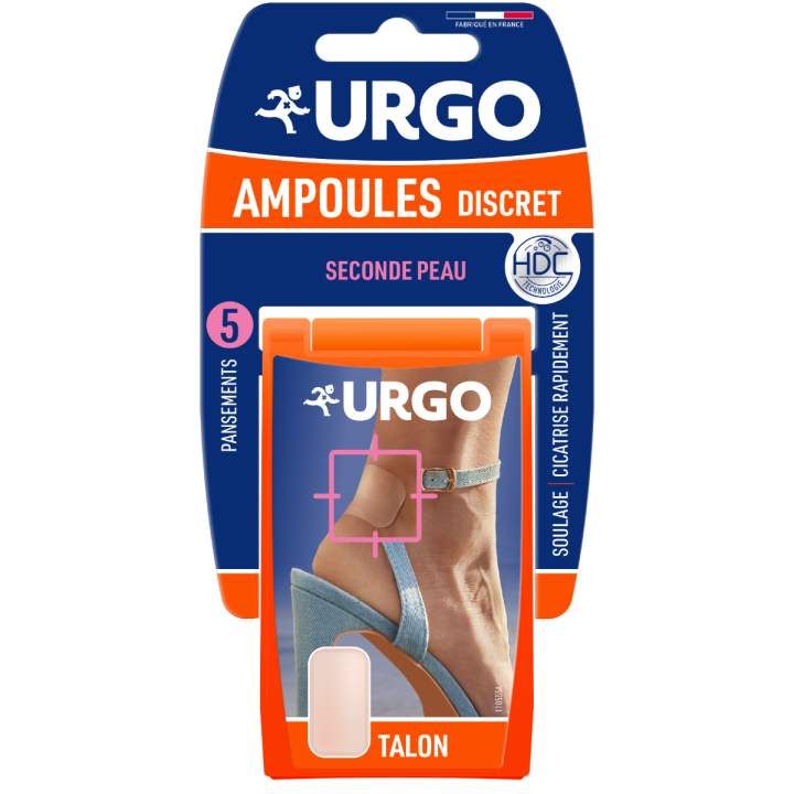 Pansements ampoules discret Urgo - boîte de 5 pansements