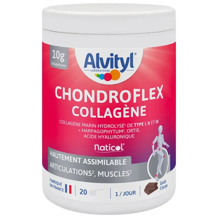 Chondroflex collagène goût cacao Alvityl - pot de 220g